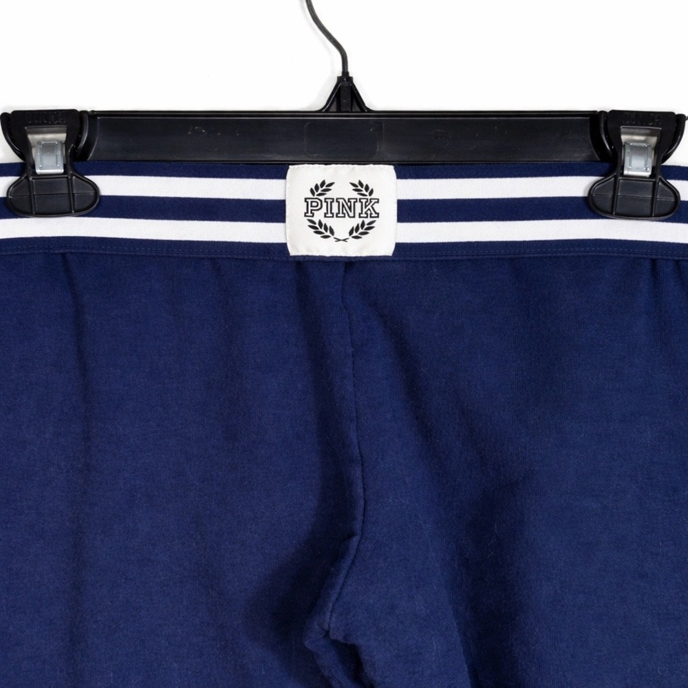 Victorias Secret PINK Love Pink Joggers Navy Logo Sweatpants Women Size S Lounge - Picture 6 of 8